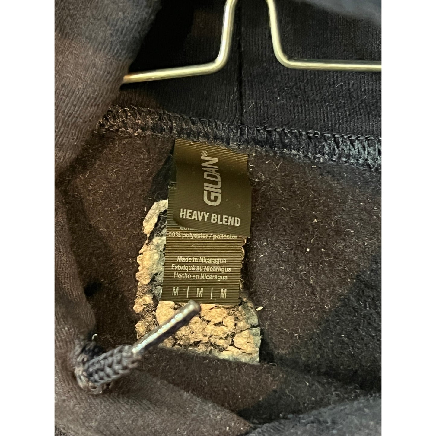 Gildan Don't Mess W Texas Navy Blue Pullover hoodie Mens Med