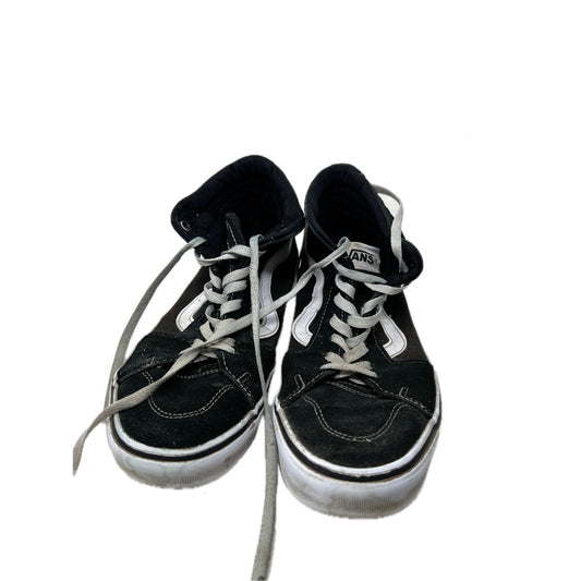 Vans Sk8-Hi high-top skate shoes black white mens 8.5