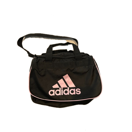 Adidas Defender Small 16"x10"x8" Black Salmon Duffel Gym Bag