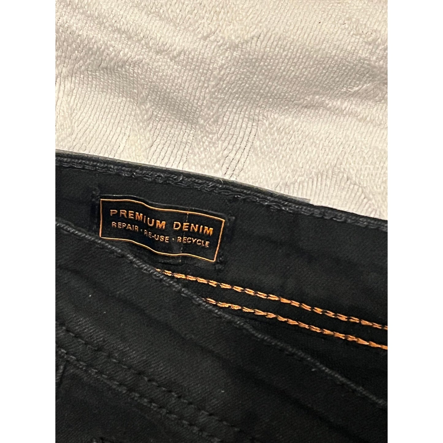 True Rebel 808 Slim Fit Black Jeans Mens 32x30
