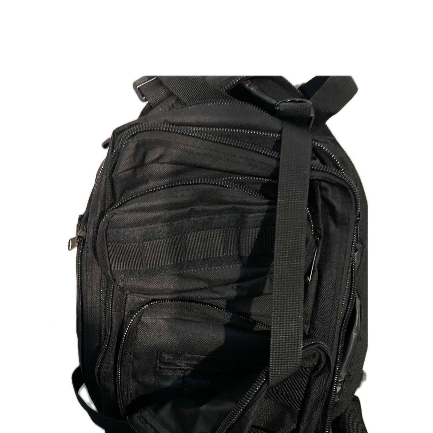 No Label Small Tactical Backpack Black 18L