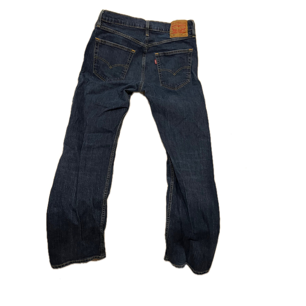 wLevi's 505 Regular Straight Leg Black Jeans Mens 34x34
