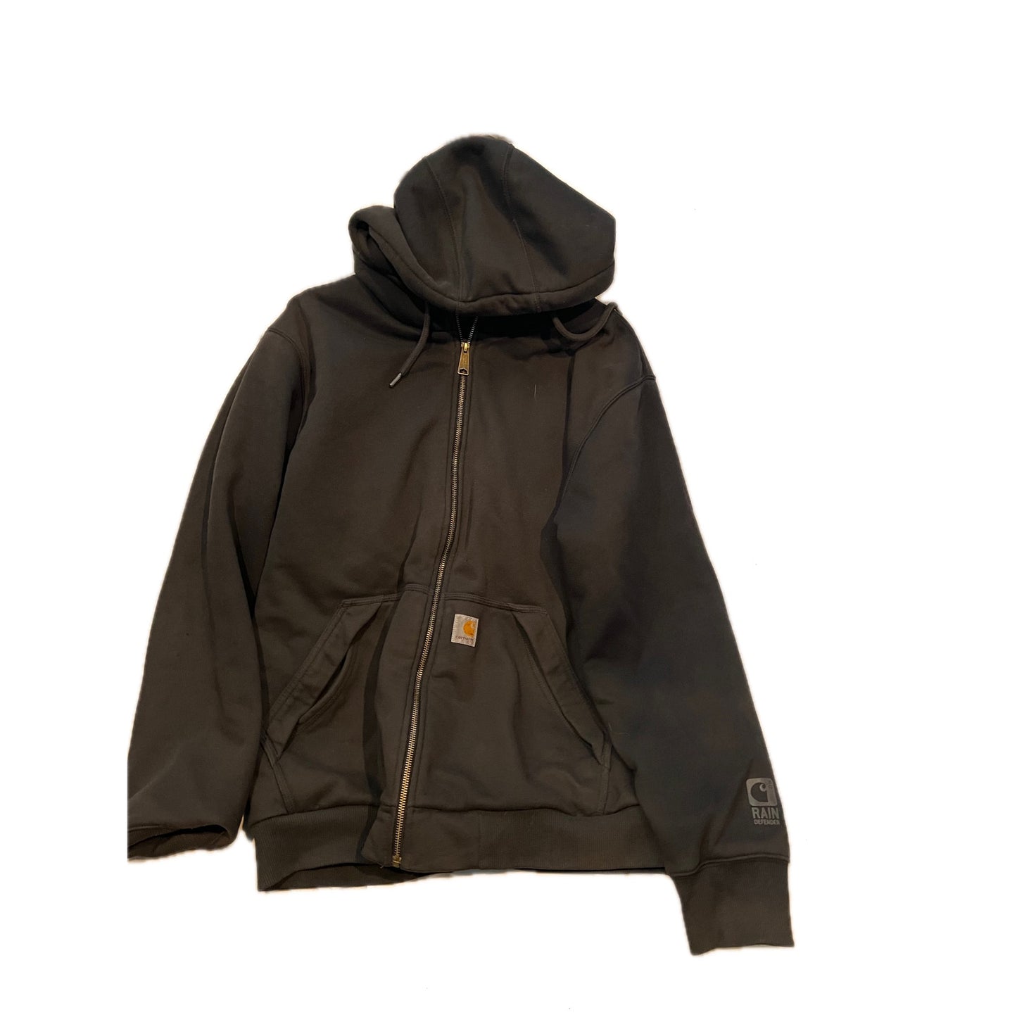 Carhartt Veste à Capuche Zippée Isolée Imperméable Noire Homme Taille L