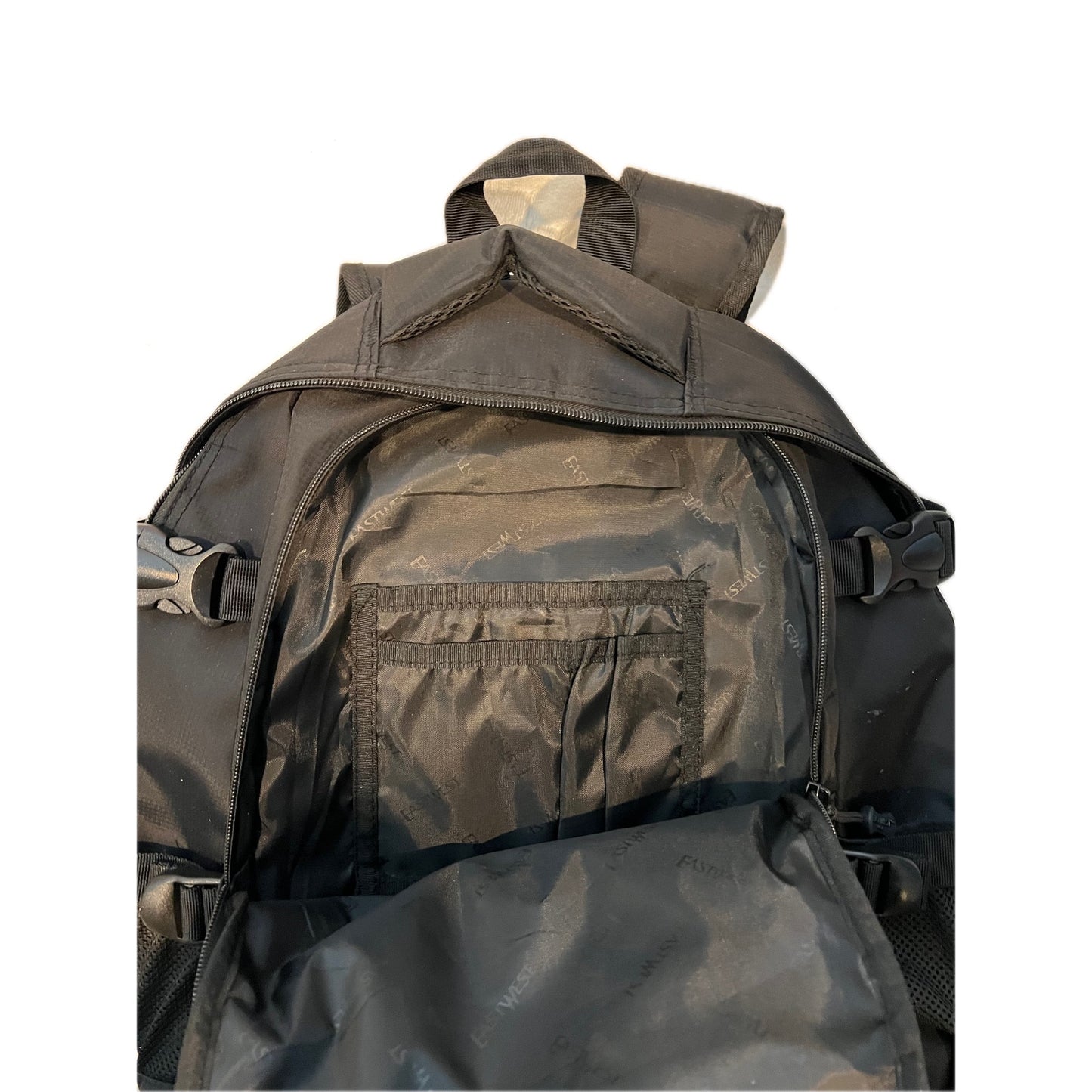 Sac à dos pour ordinateur portable rembourré en toile noire East West