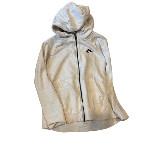 Nike White Creme Zip Up Hoodie Womans L
