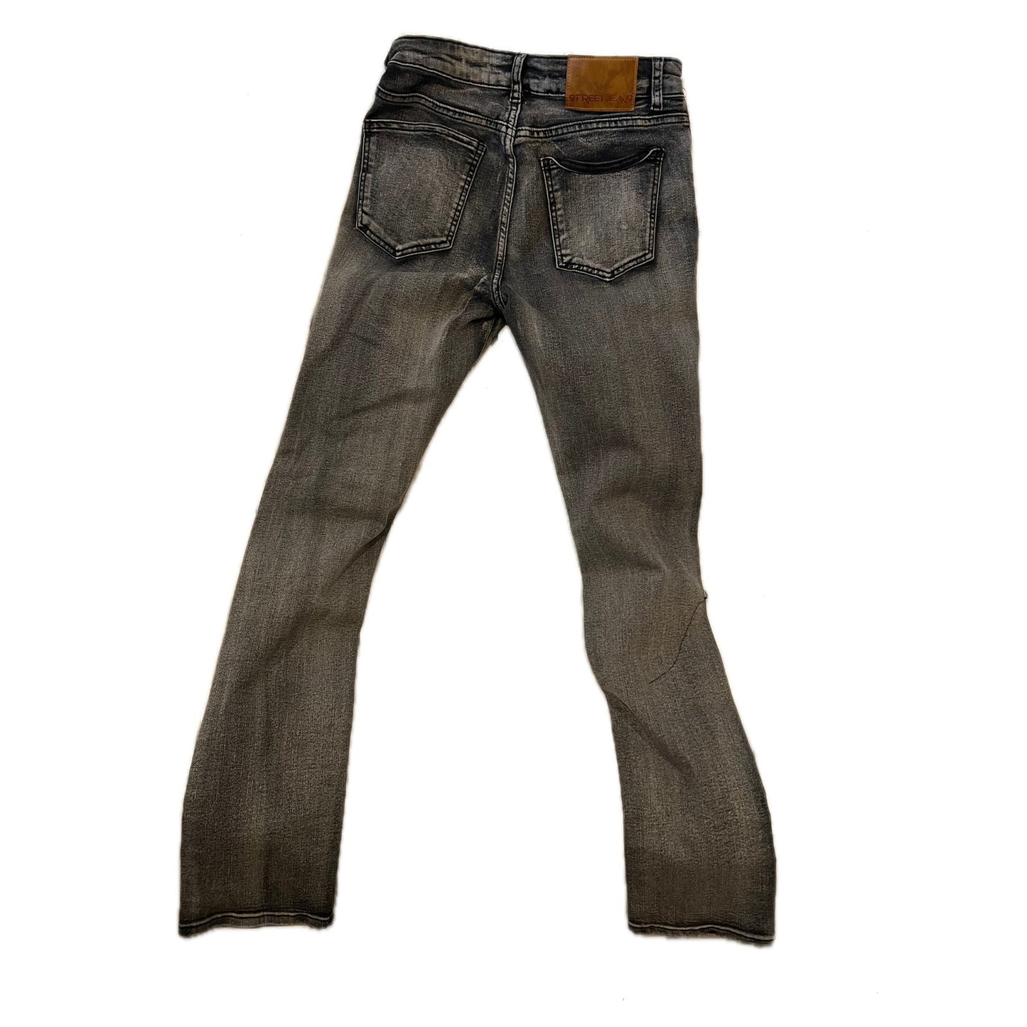 Street Jeans Skinny Fit Distressed Black Jeans Mens 32x30