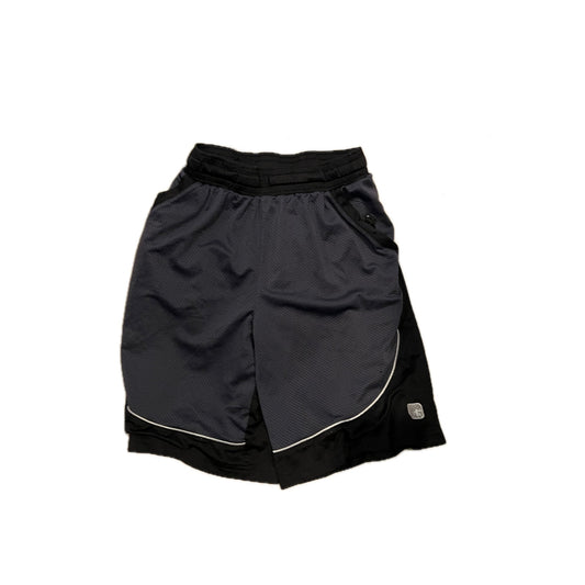AND1 Gray Black  8" Inseam Training Shorts Mens Small