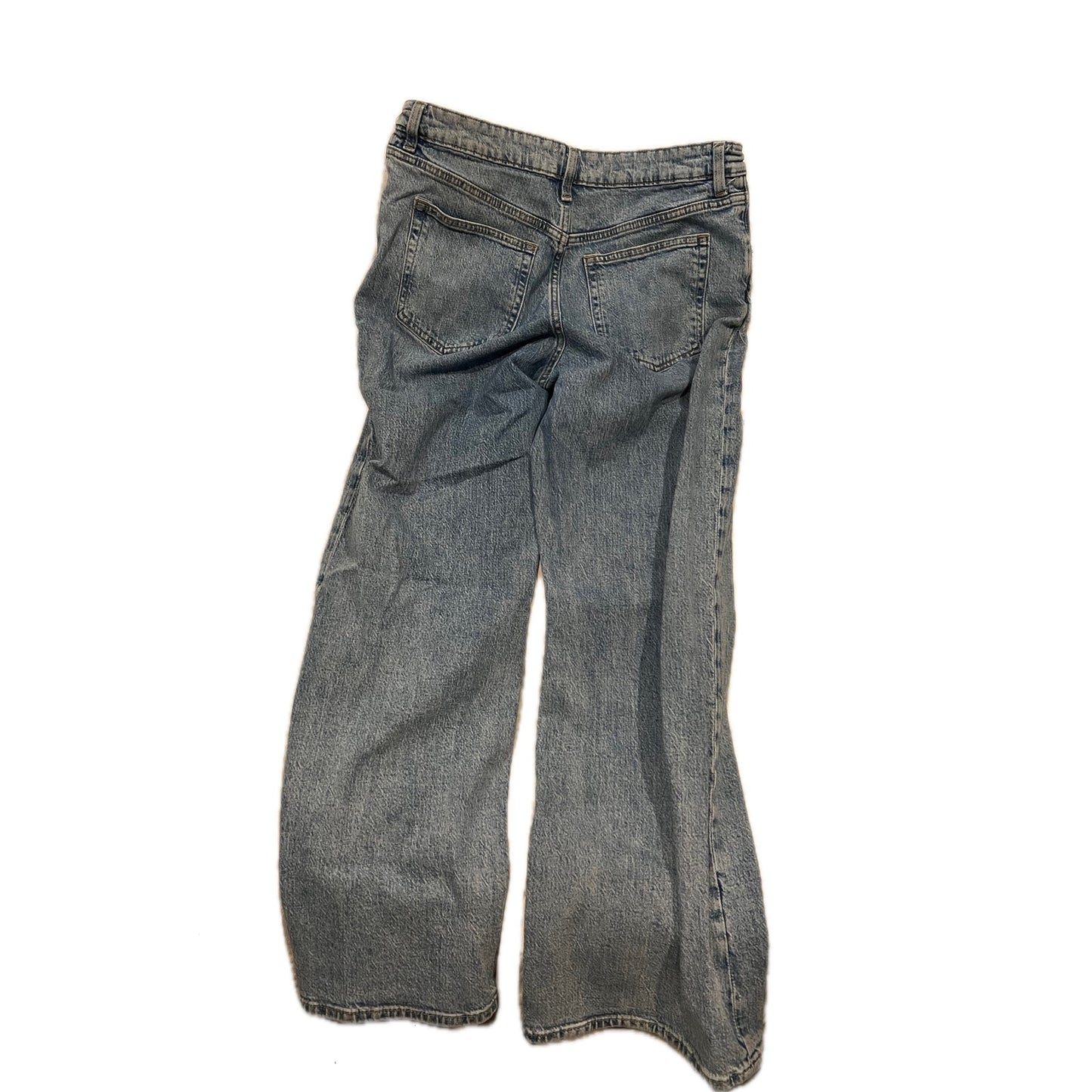 H&M Baggy Wide Leg Jeans Womans L 12M 31x28