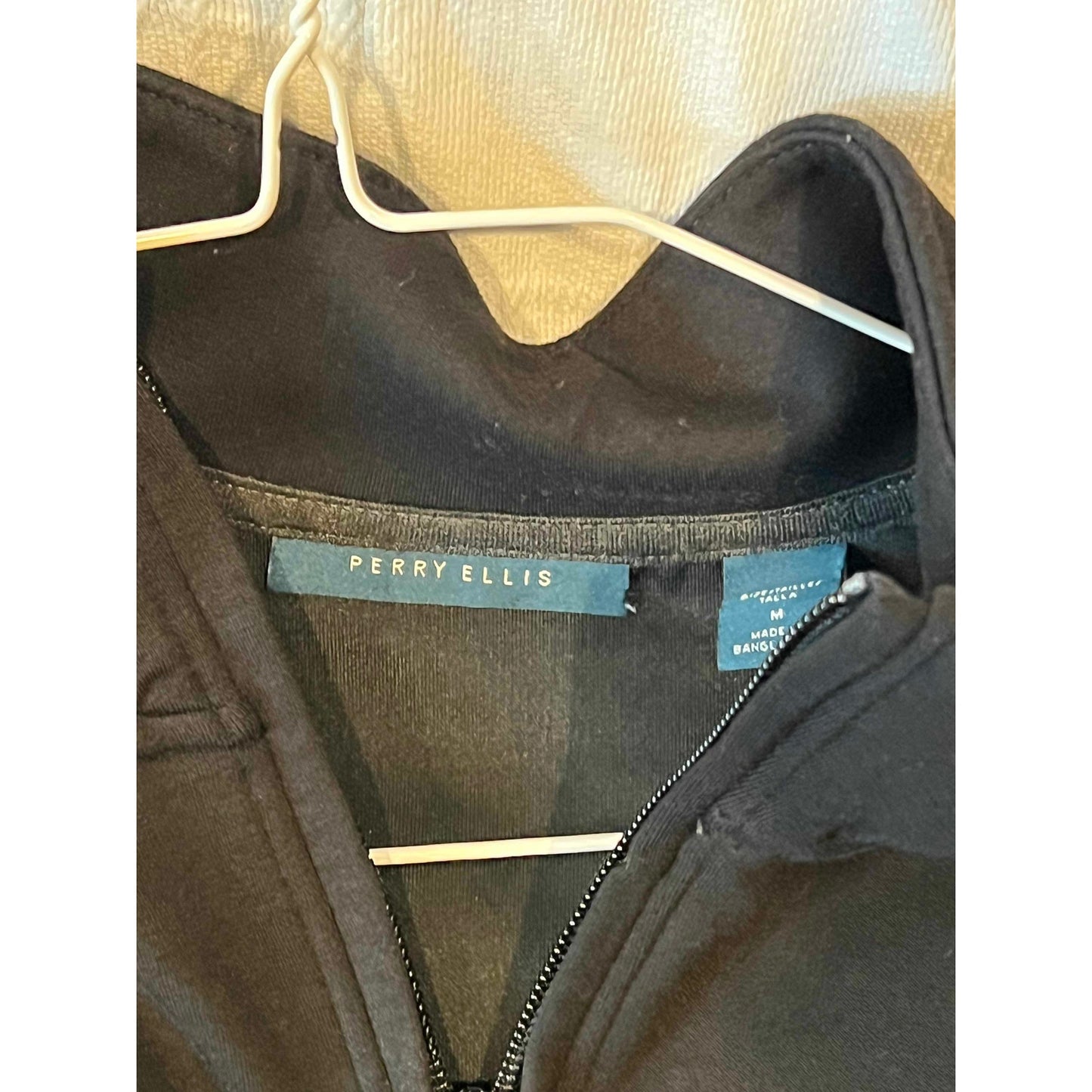 Sudadera Perry Ellis 1/4 cremallera para hombre Talla M