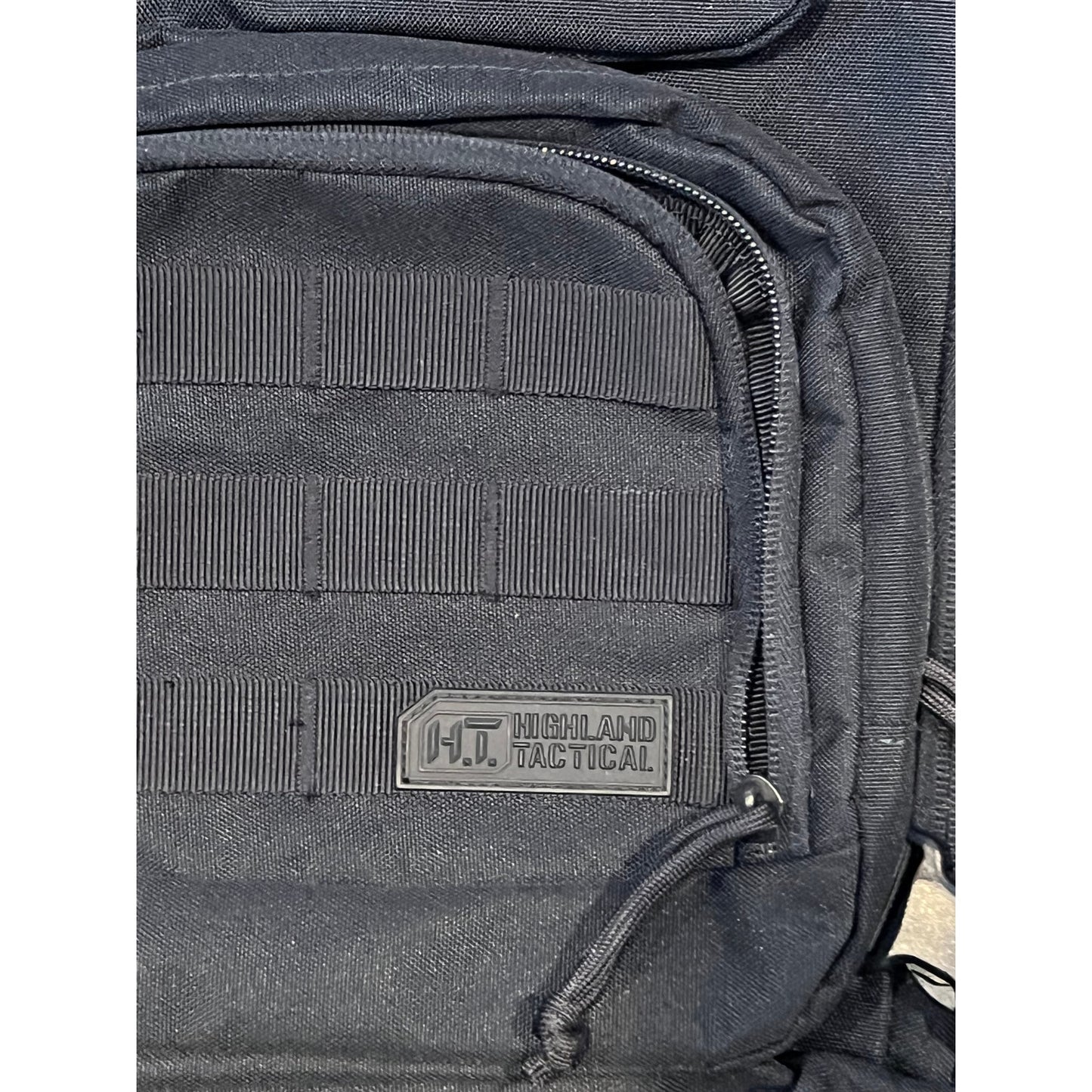 Highland Outdoor Tactical Black Canvas Backpack XL