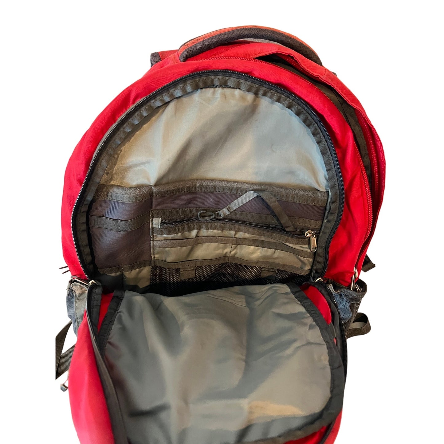 The North Face Red Gray Borealis Backpack