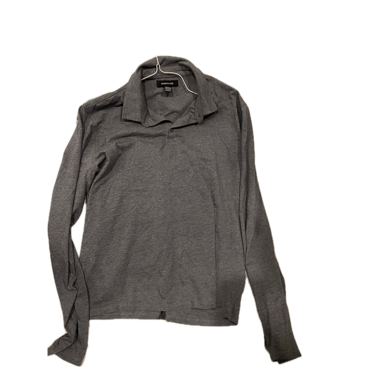 Chemise à manches longues Kenneth Cole avec un quart de bouton, homme, taille XL