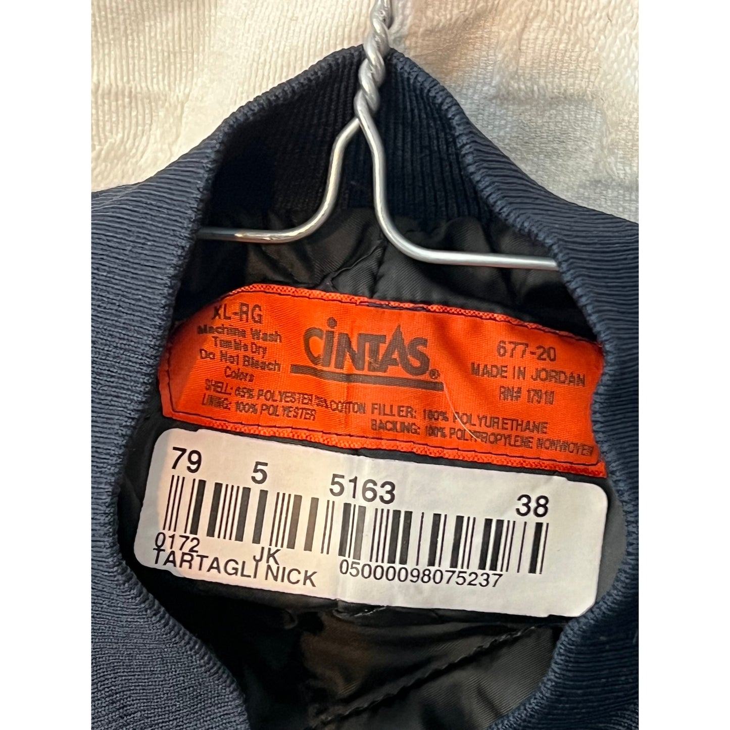 Cintas Service Tech Denim Blue Jacket Mens XL