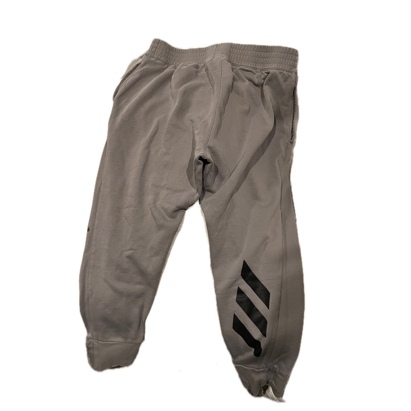 Pantalon de survêtement resserré Adidas beige homme taille XL