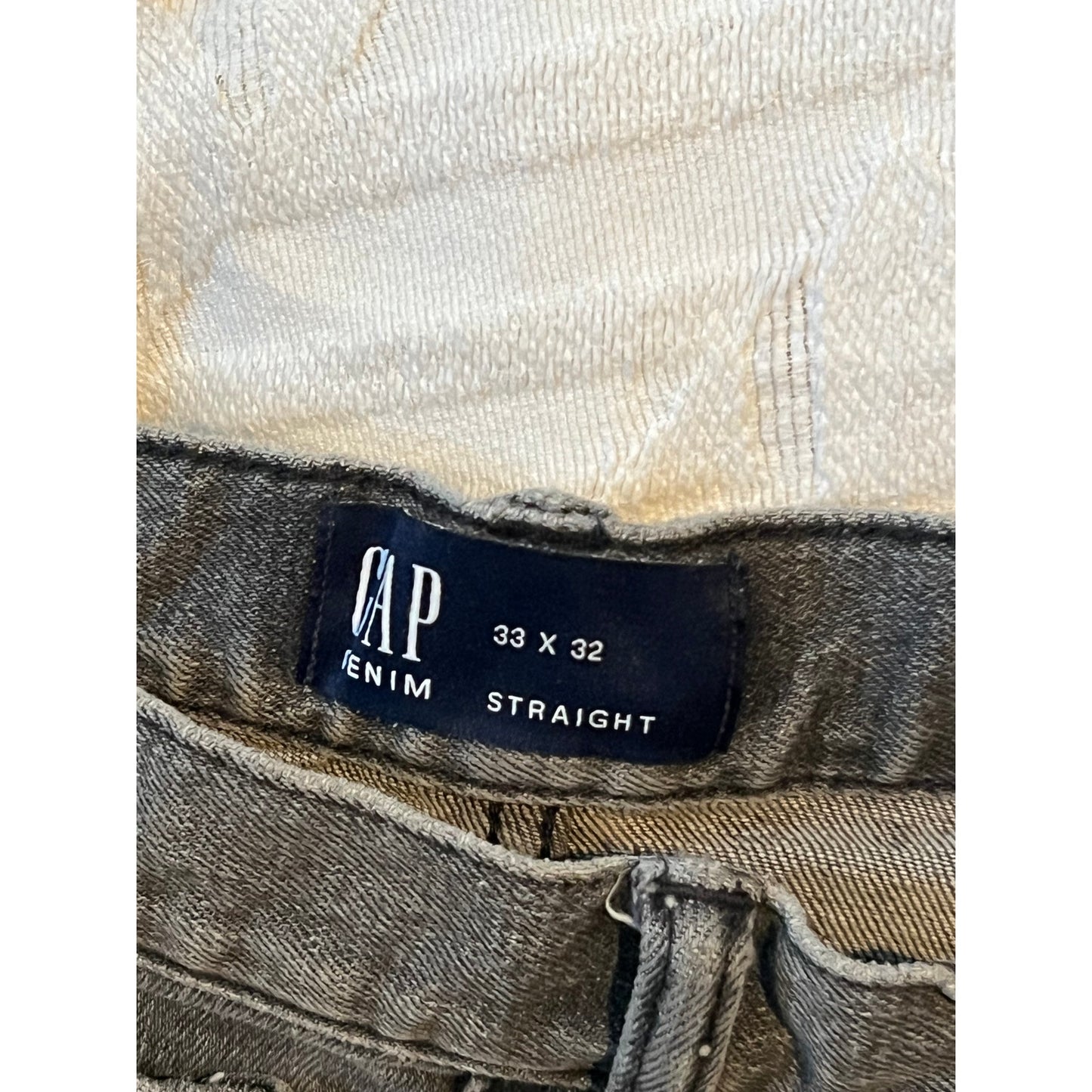 Jean droit homme Gap Denim noir Taille 33x32