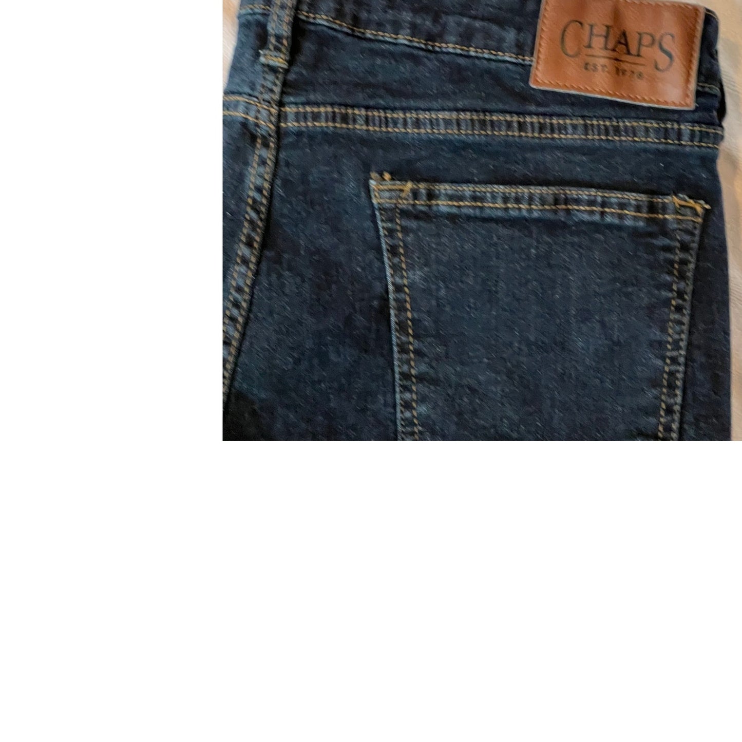 Chaps Regular Straight Blue Jeans Mens 32x32