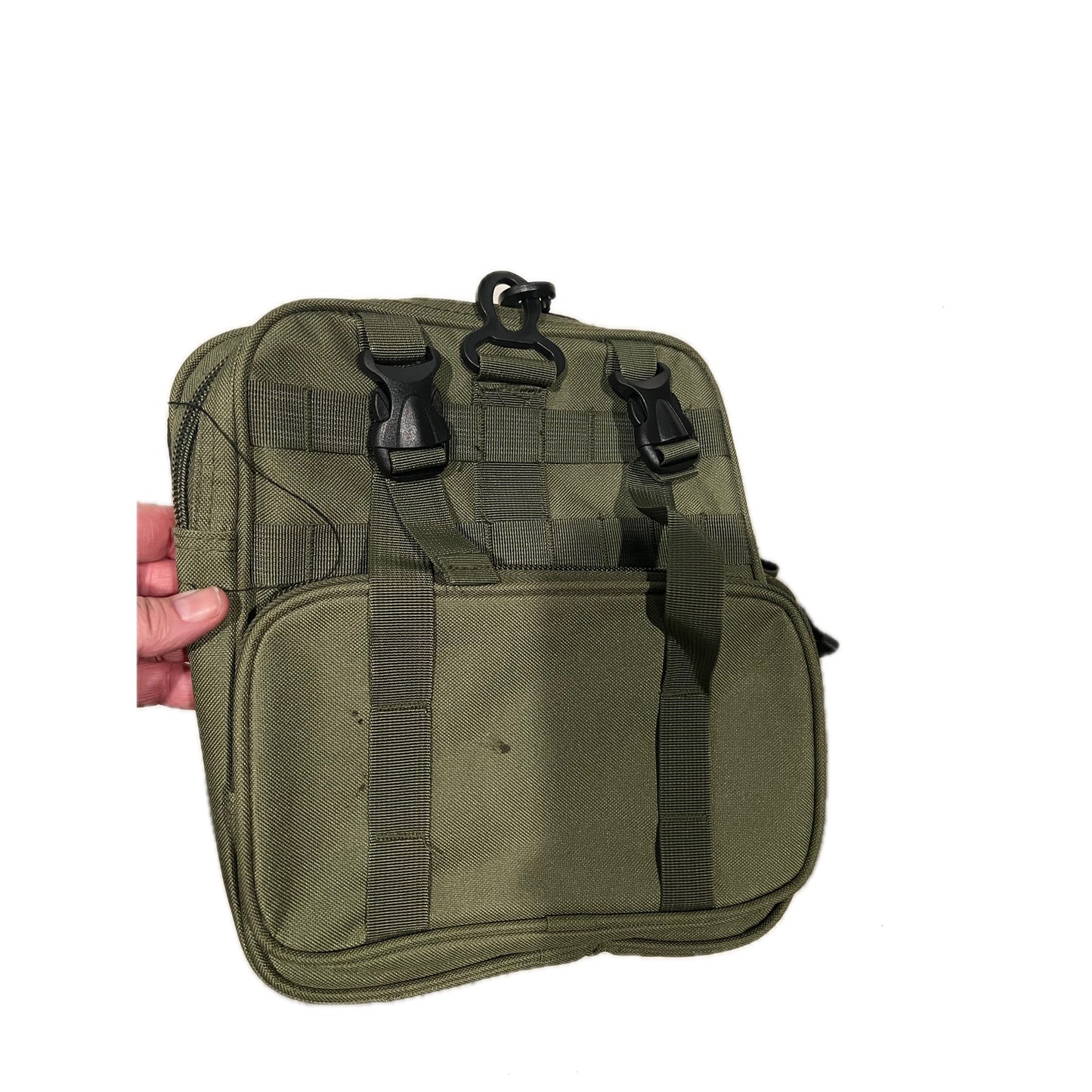 East West Heavy Canvas Green Duffel 18"x12"x12"