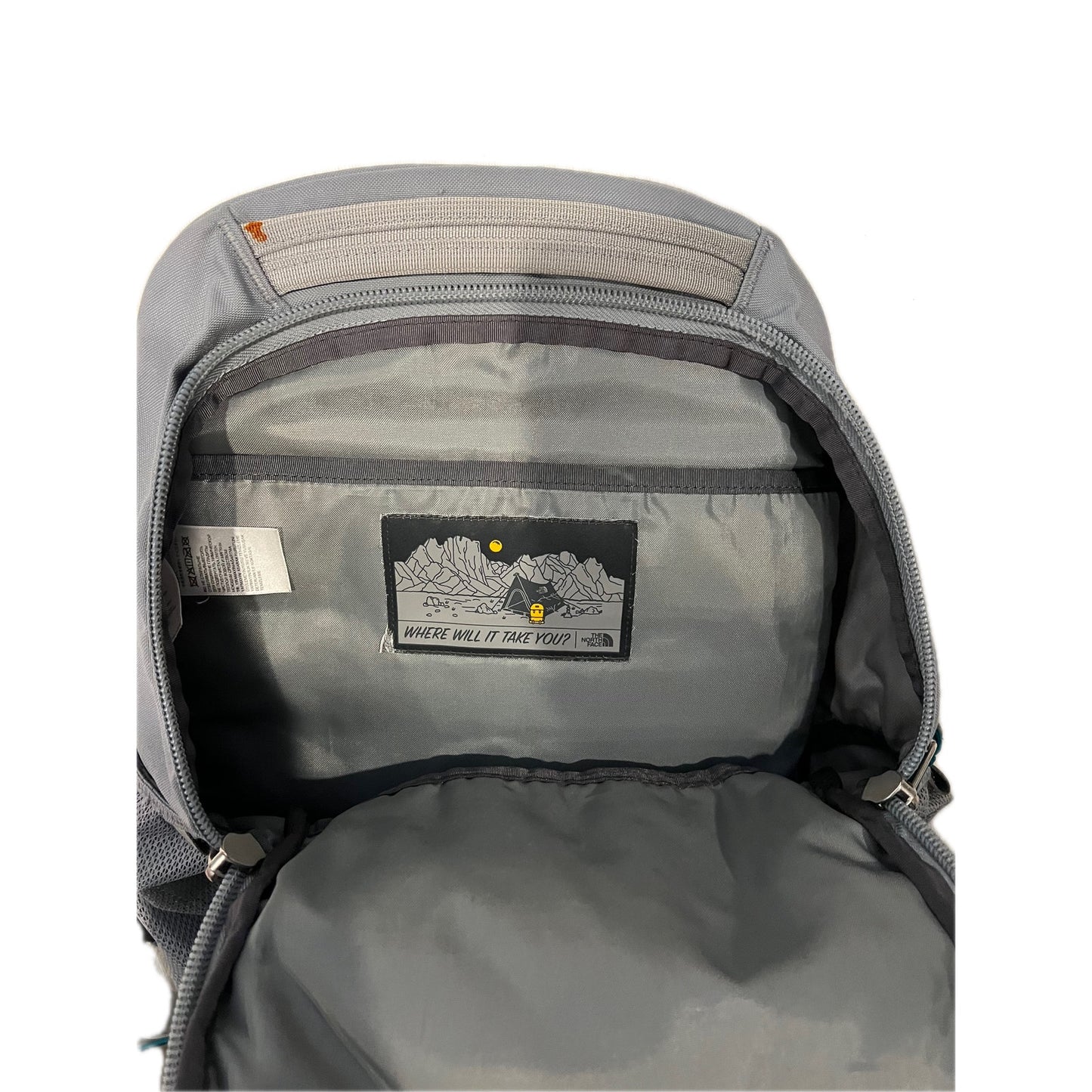The North Face Jester Creme Green Gray Backpack