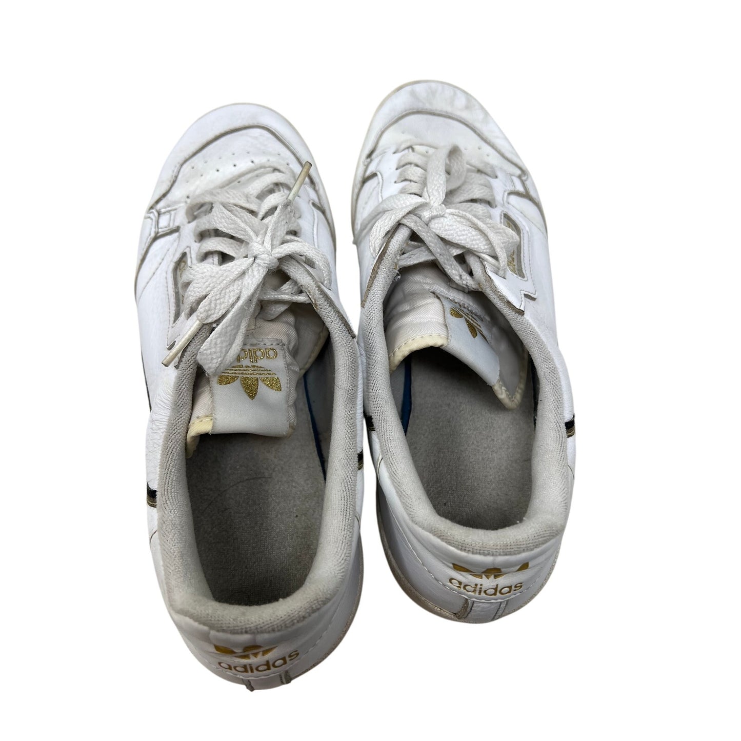 adidas Continental 80 Gold Metallic Sneakers Mens 11.5