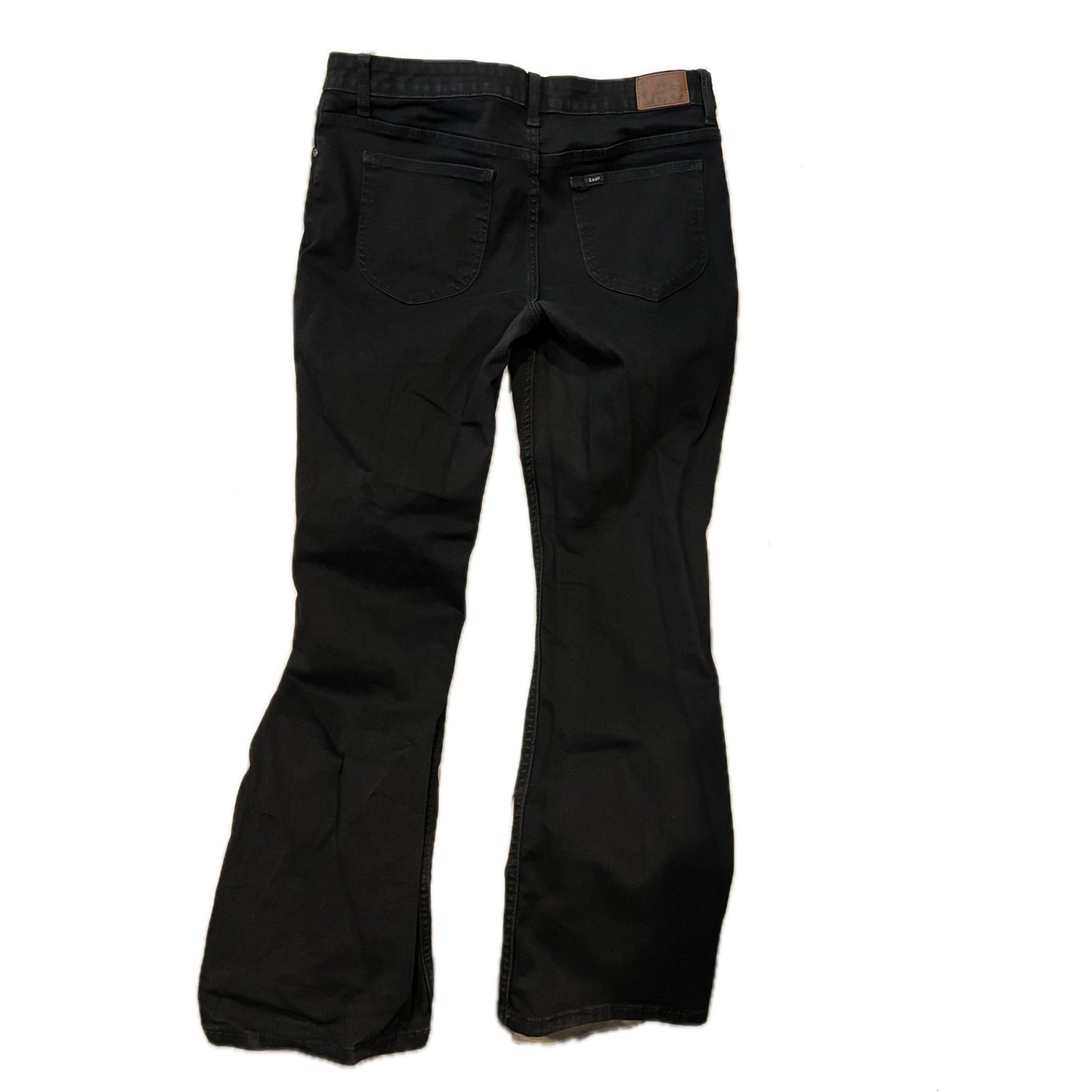 Lee Straight Black Jeans Womans 14M