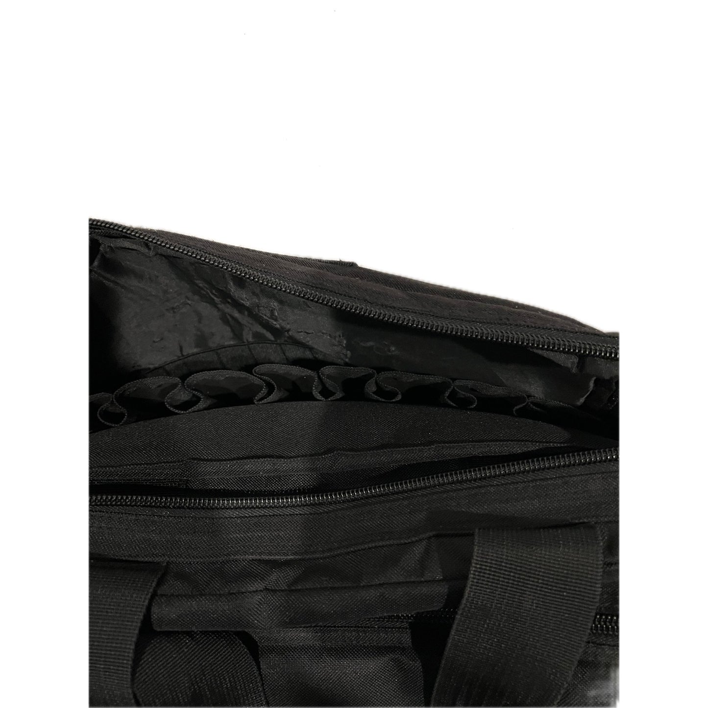 Grand sac polochon tactique en toile noire 50x38x38 cm