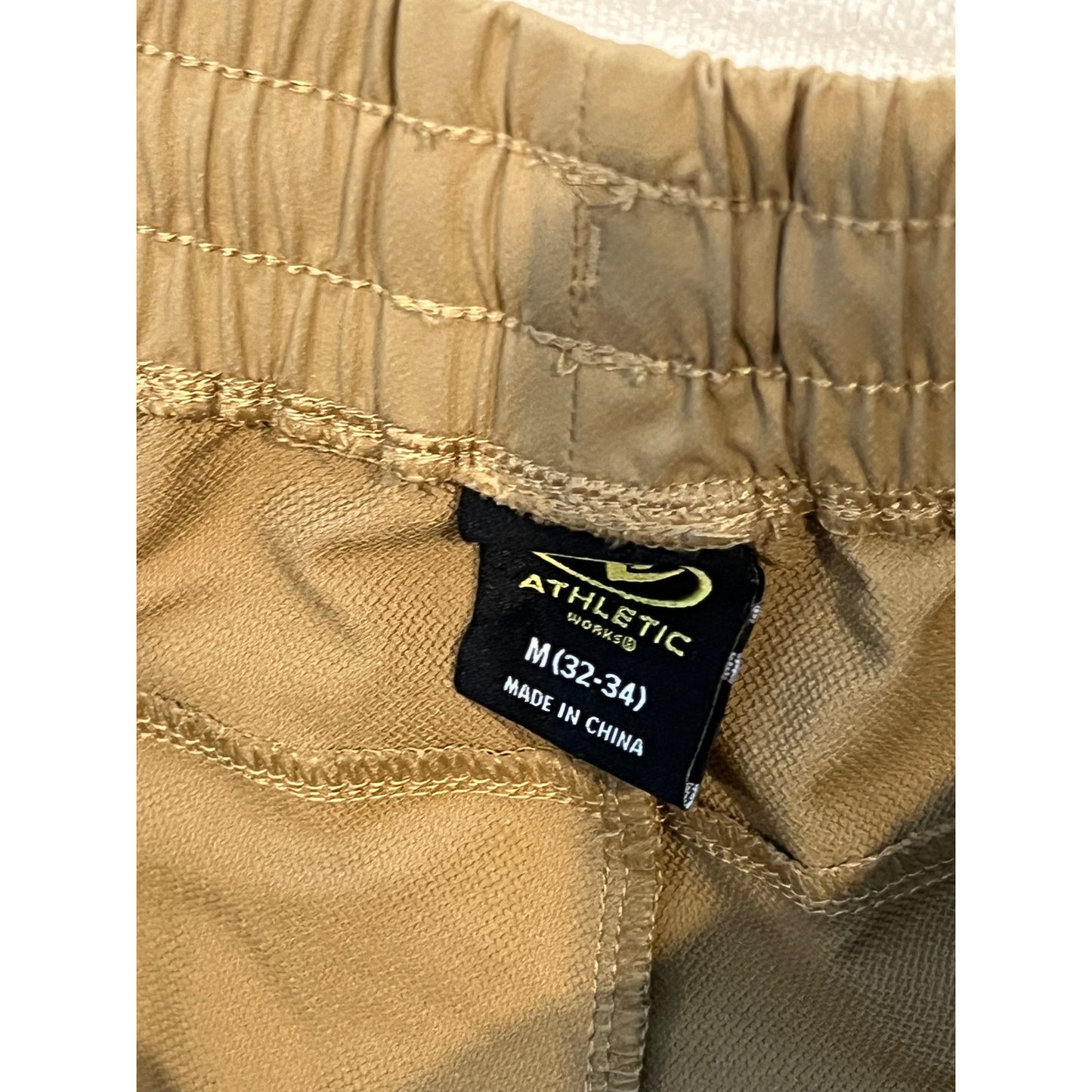 Pantalon de jogging fin beige Athlétisme pour hommes taille M (32-34)