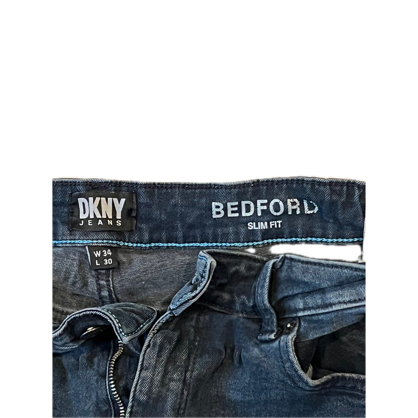 DKNY Bedford Slim Fit Jeans Blue Mens 34x30