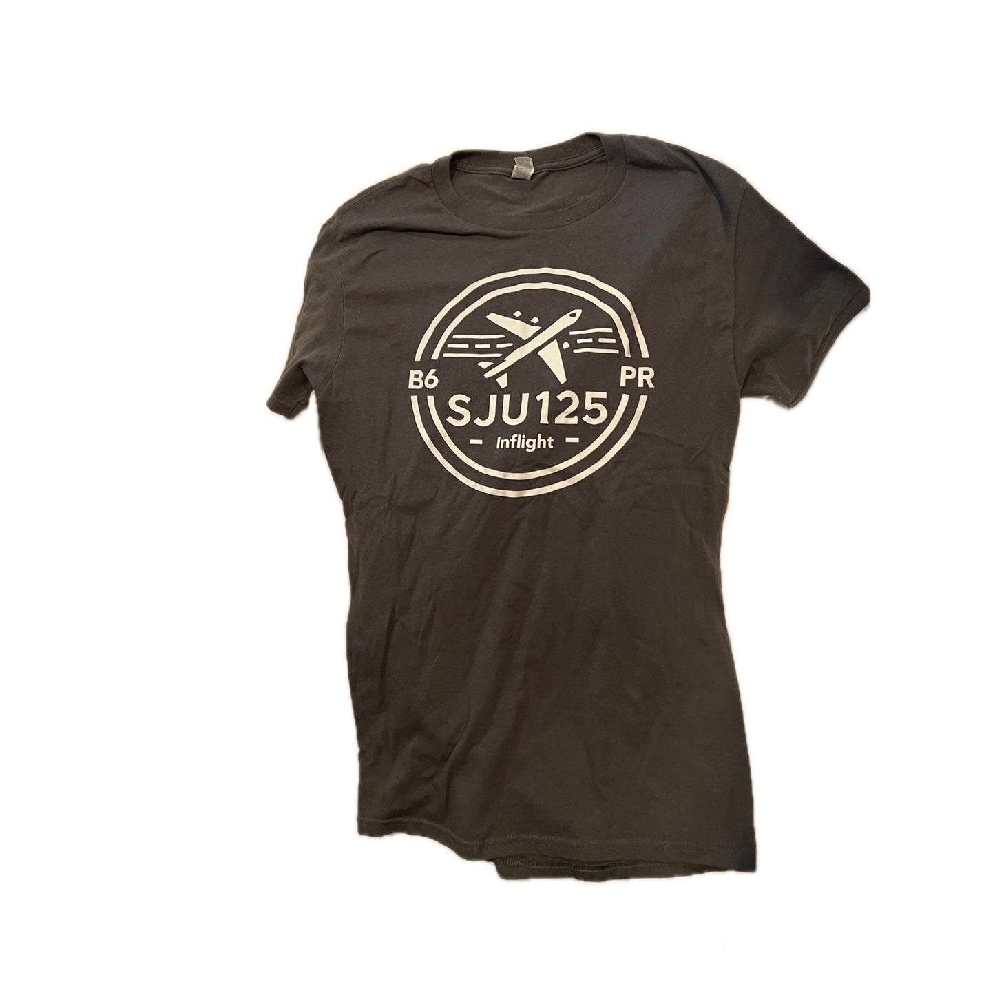 B6 PR SJU125 en vuelo Camiseta marrón para hombre, talla S
