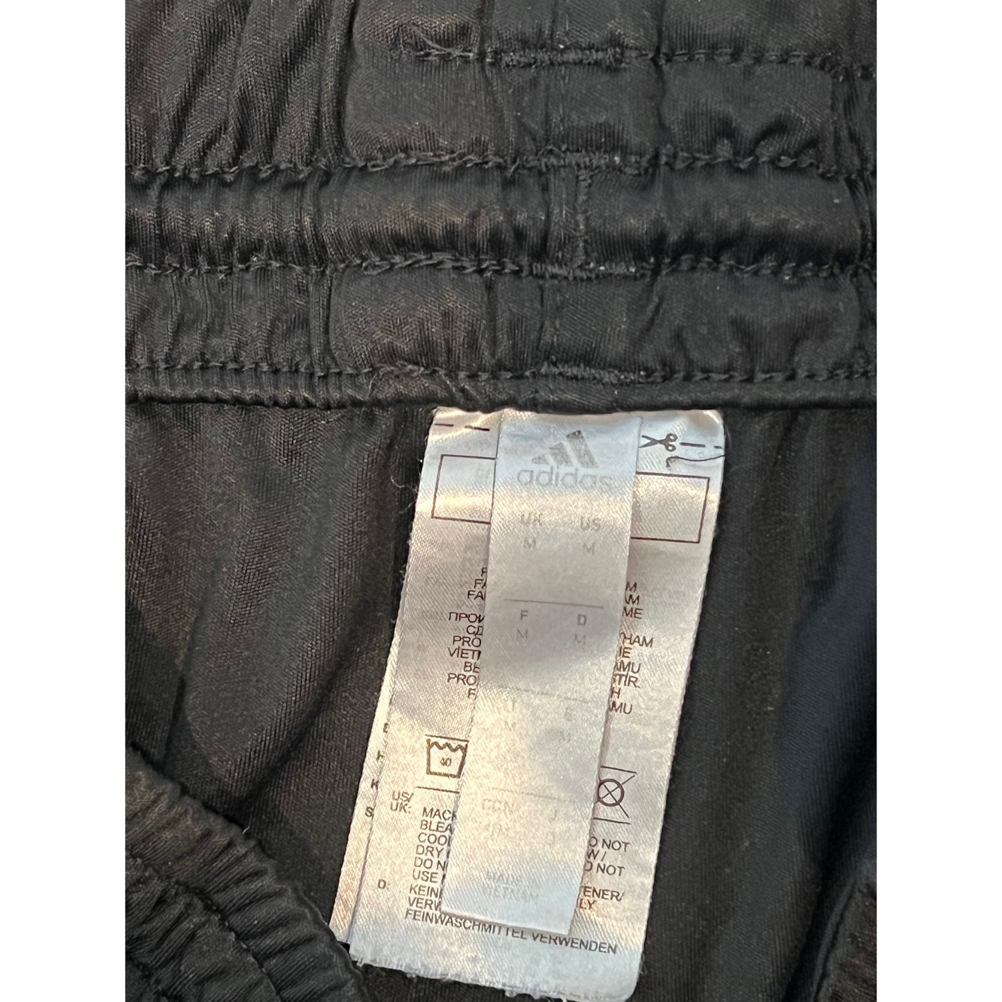 Adidas Black and White 8" Inseam Training Shorts Mens Med