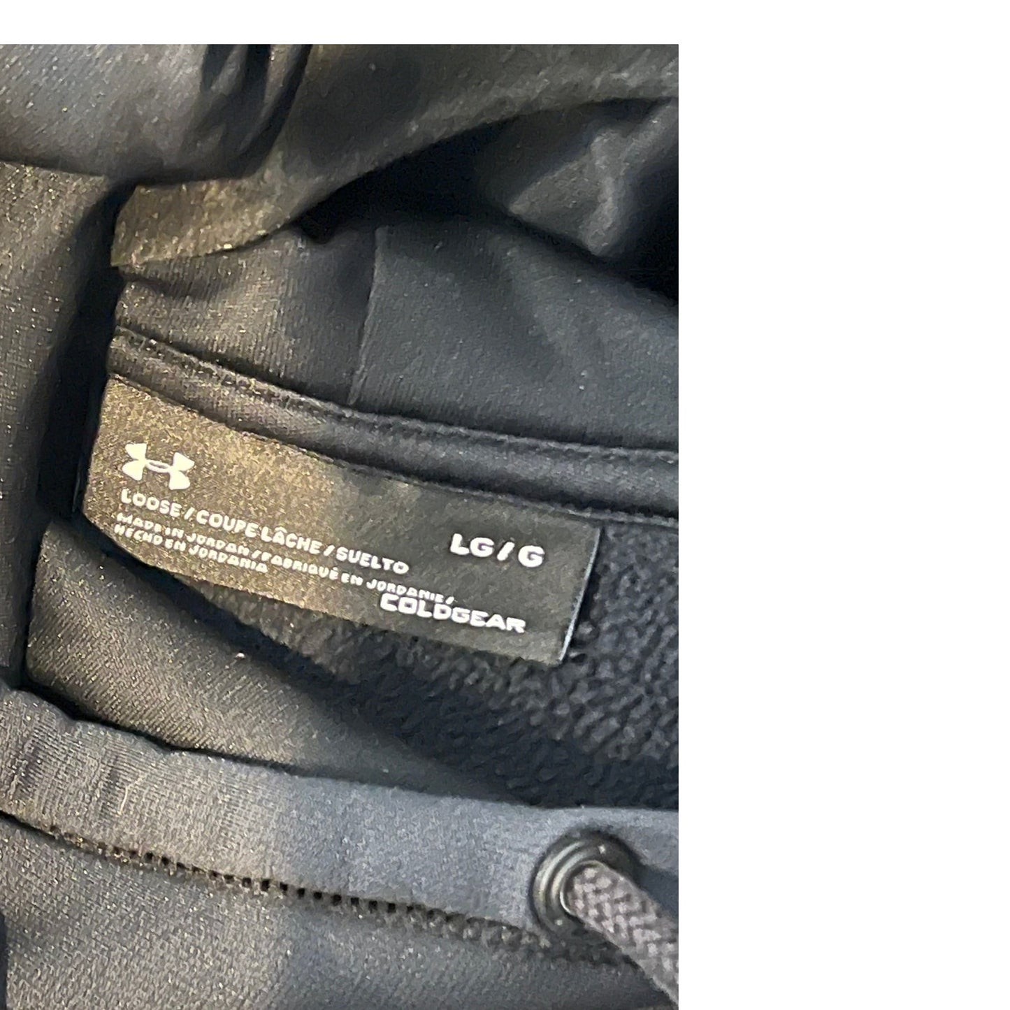 Under Armour Sweat à capuche ample noir pour homme, taille L