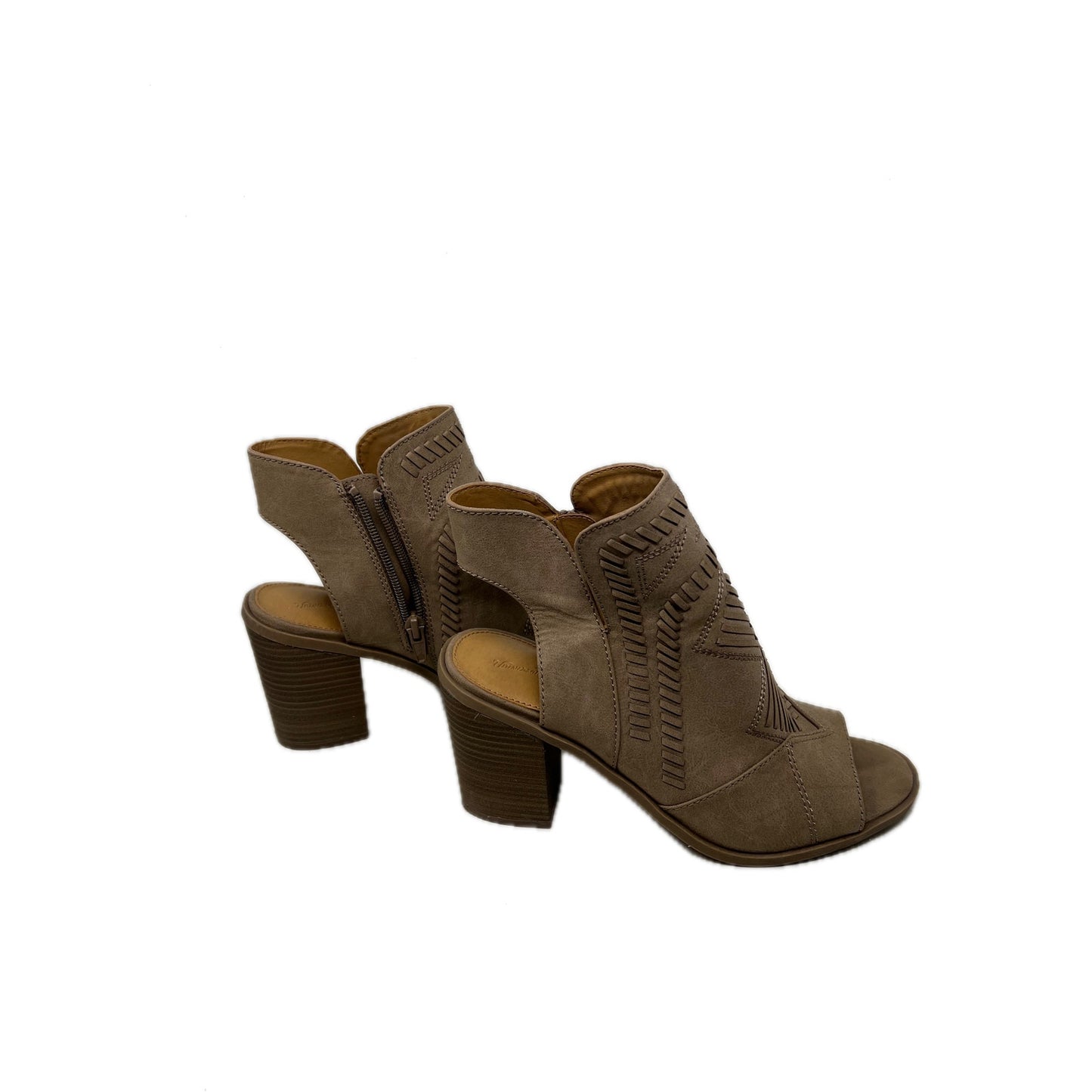 Chaussures à talons ouverts Universal Thread marron femme taille 8