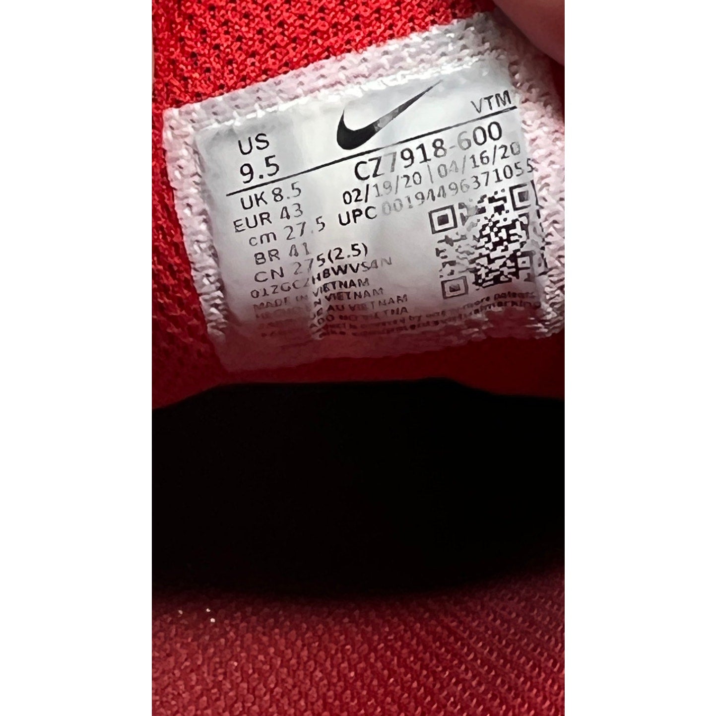 Nike Air Max 90 Triple Red (2020) Mens 9.5