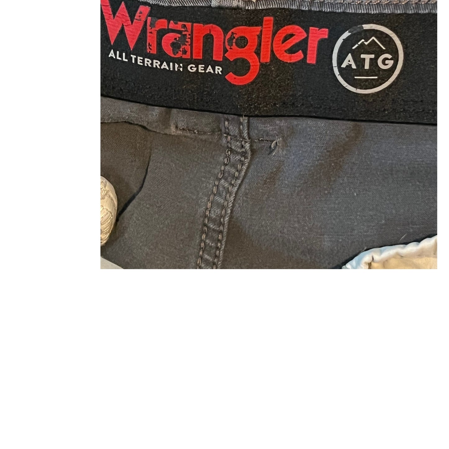Pantalon cargo Wrangler Gray All Terrain Gear ATG homme 34x32