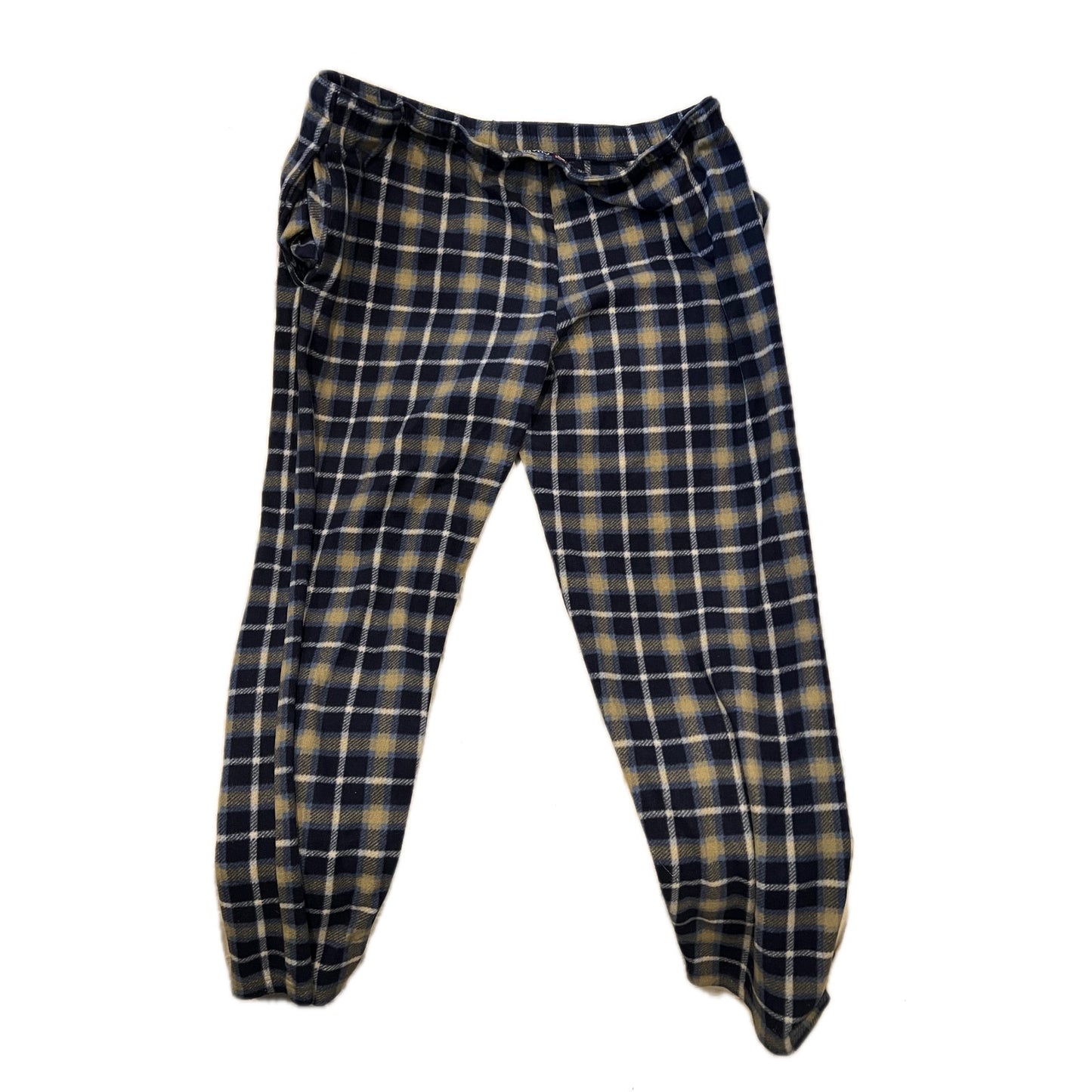 Chaps Blue Checked Fleece Sleep Pants Mens XL