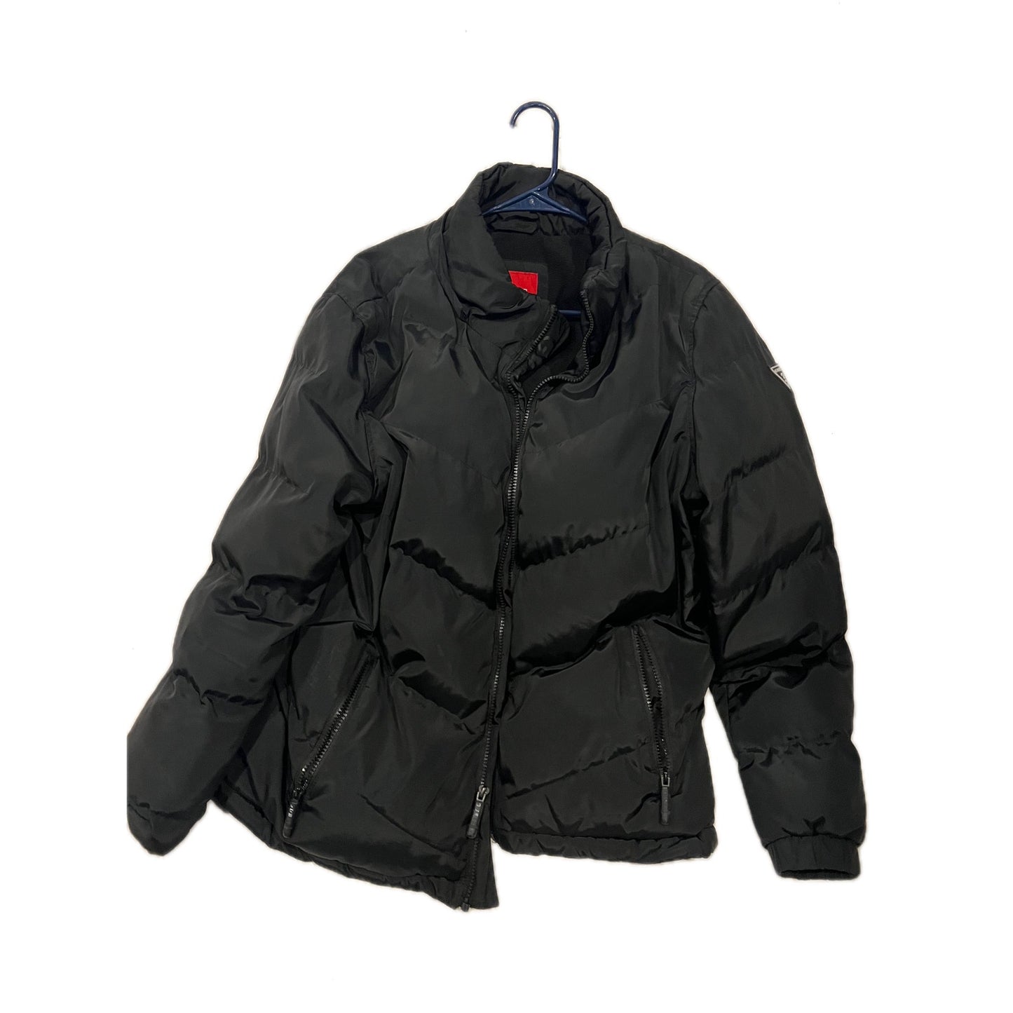 Guess Black Puffer Jacket Mens L