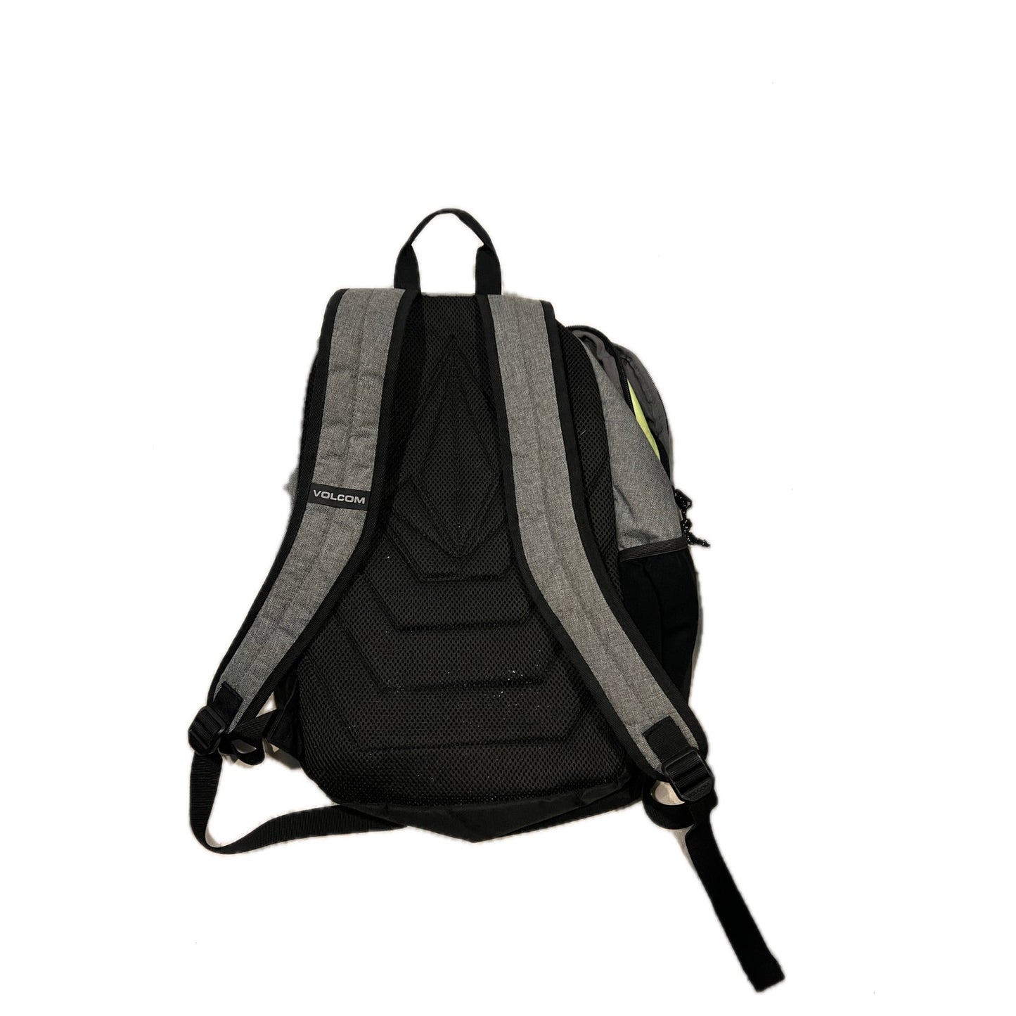 Volcom Diagonal backpack Gray Black w Yellow Trim