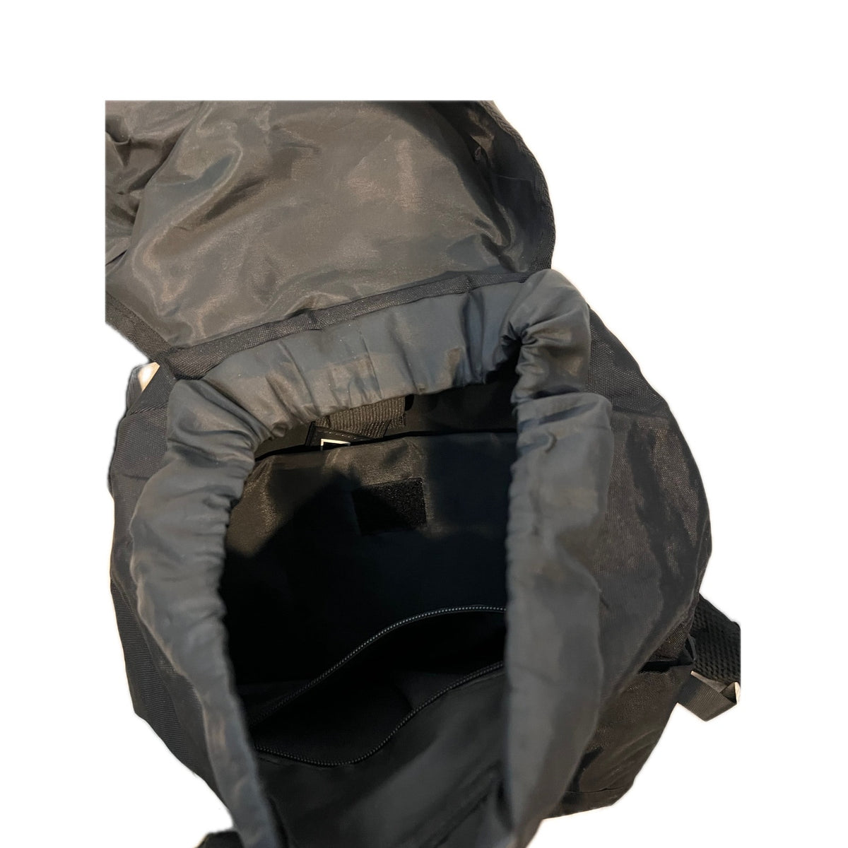 Black Fold-top design, buckle closures W Cinch Backpack