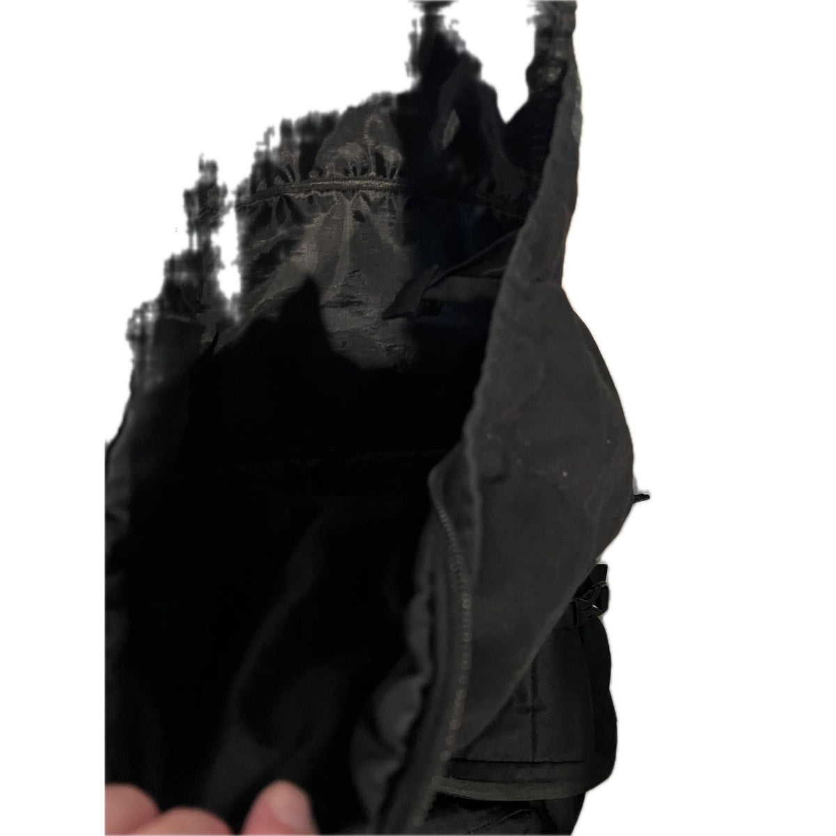 No Label Black Rolltop Backpack