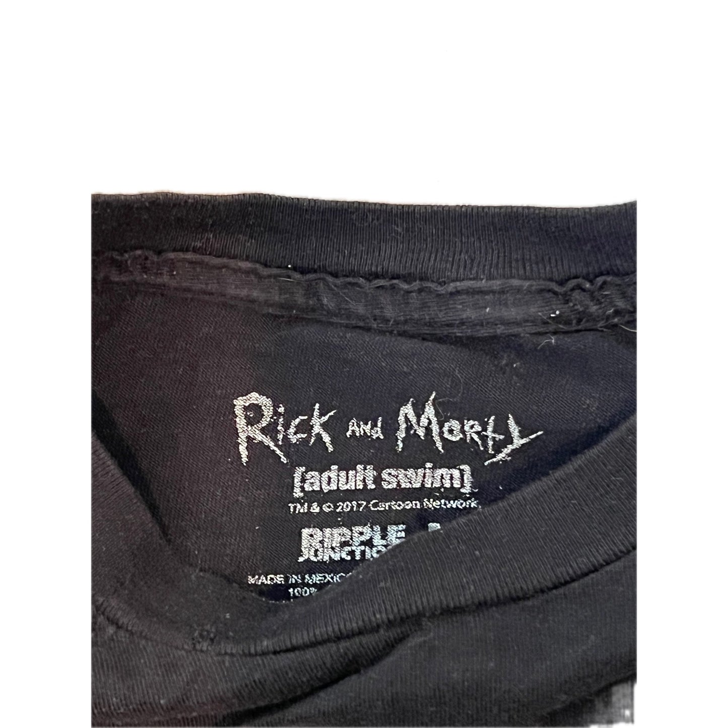 T-shirt Rick and Morty Ripple Junction noir pour homme taille M