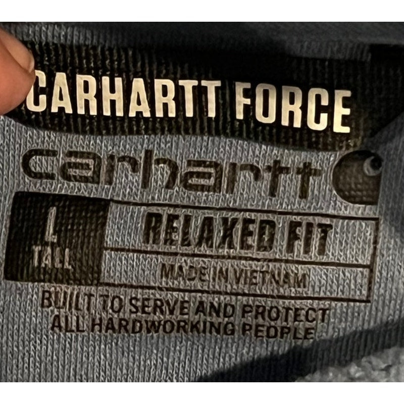 Carhartt Force Relaxed Gray Hoodie Mens Large Tall