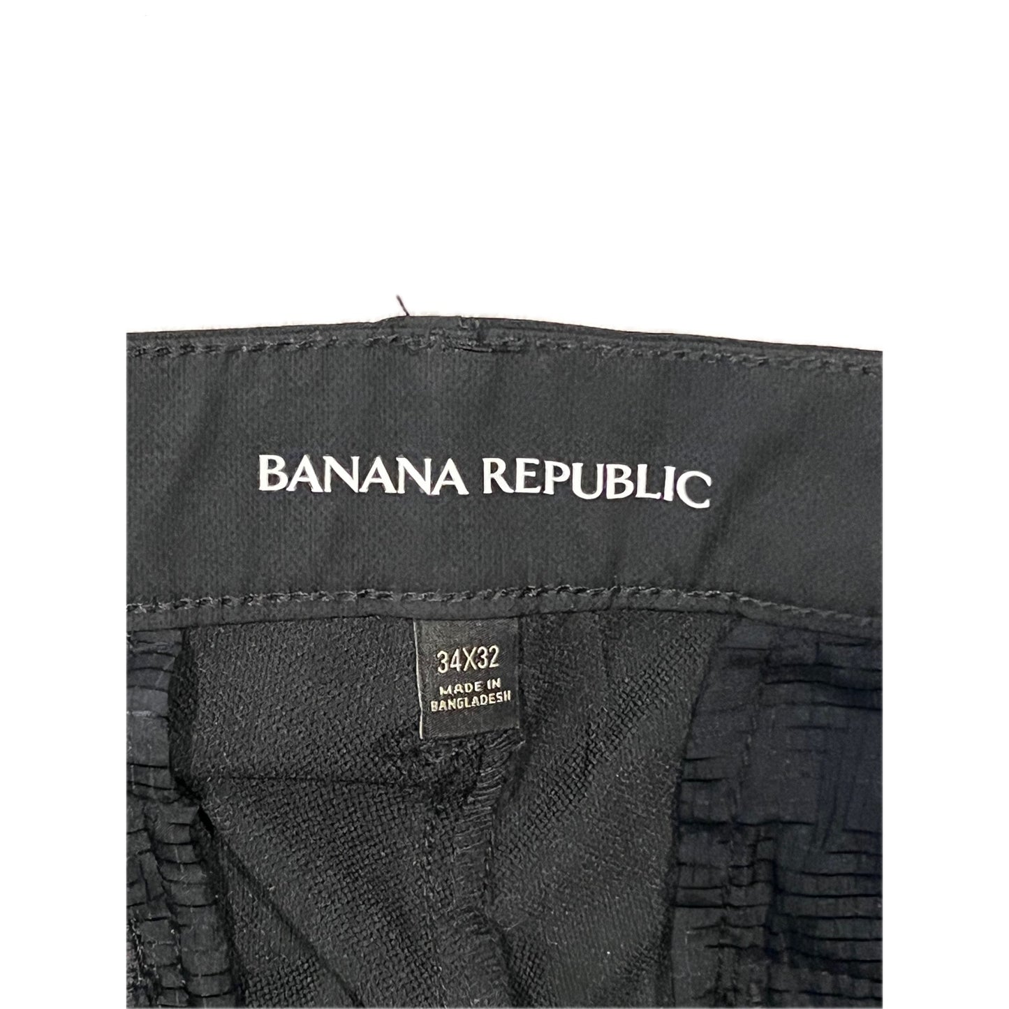 Banana Republic Black Straight Dress Pants Mens 34x32