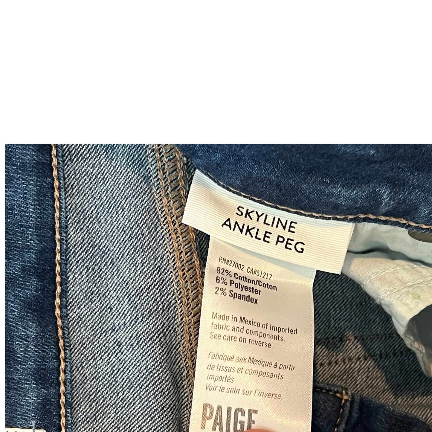 Paige Skyline Ankle Peg Jean Femme T. 28x28