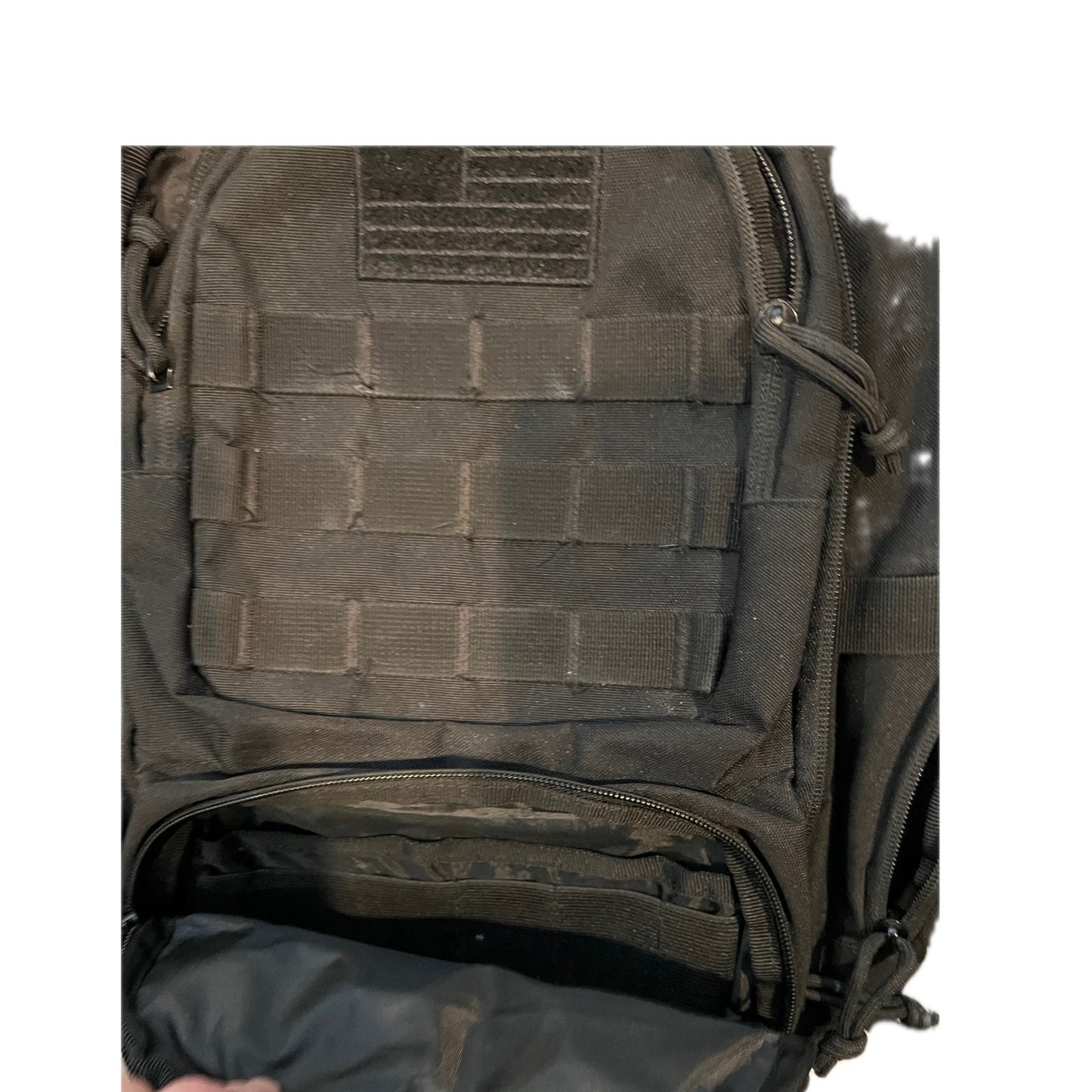 Sac à dos en toile Highland Tactical Agent, taille M, noir