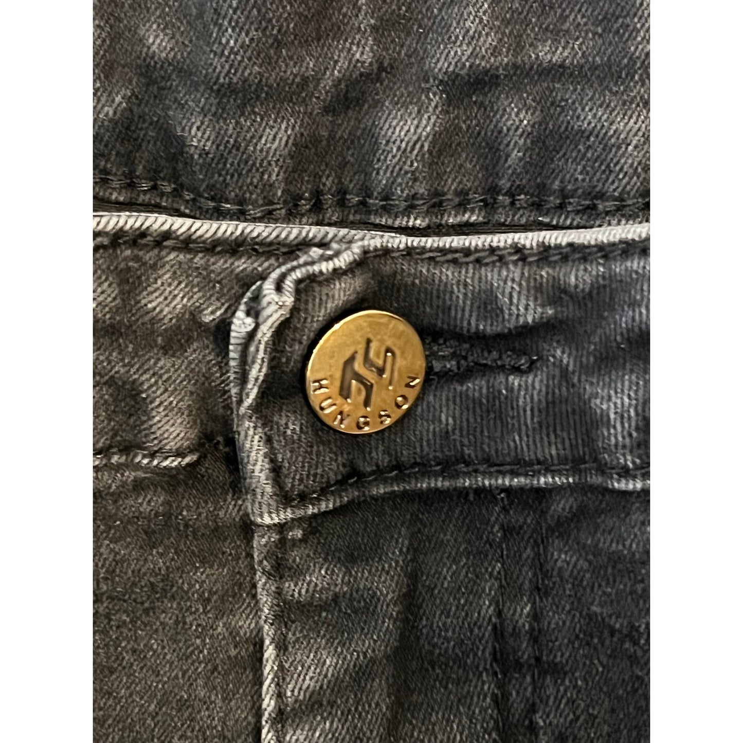 Jean slim cargo noir Hungson Homme 32x28