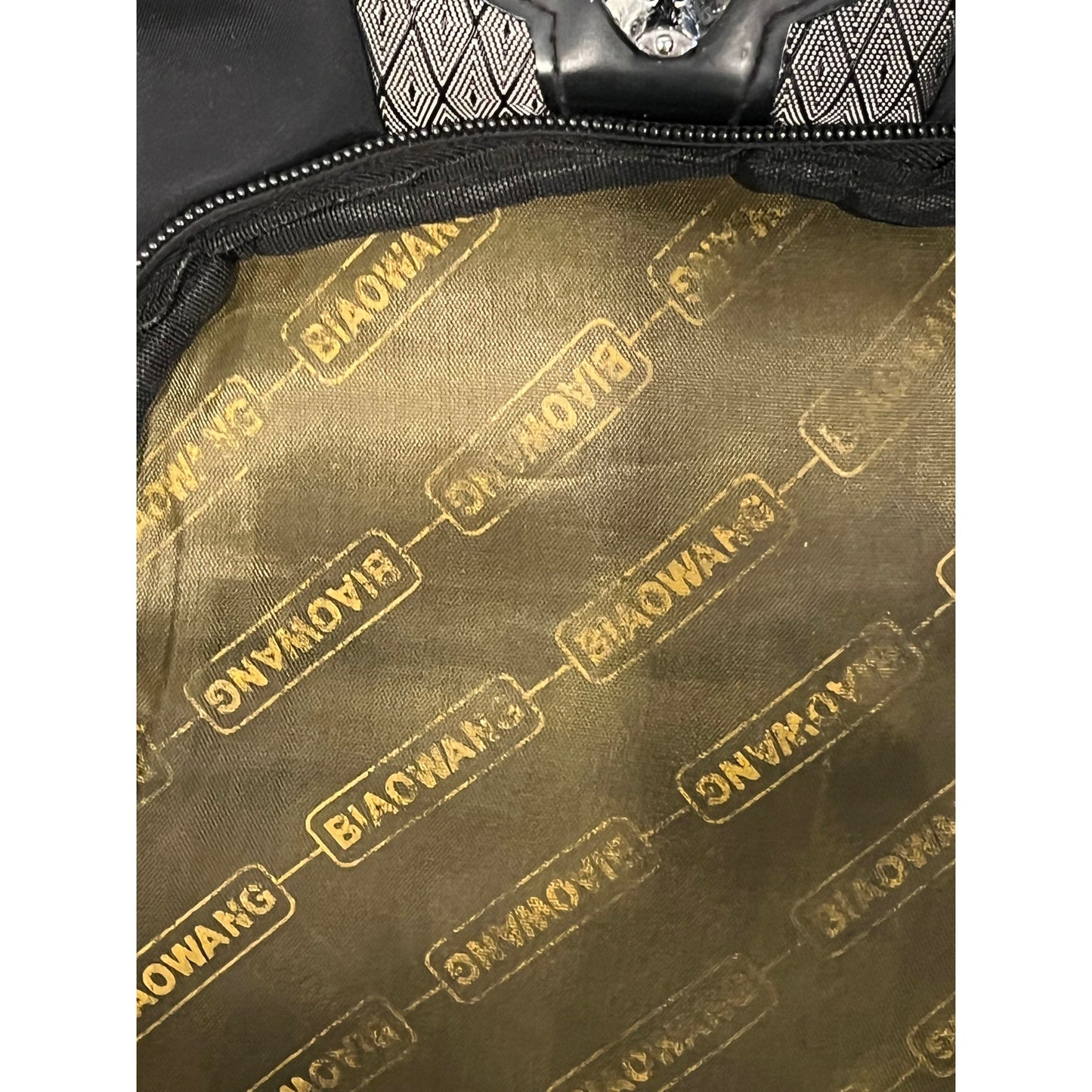 BiaoWang Laptop Backpack Black Gray