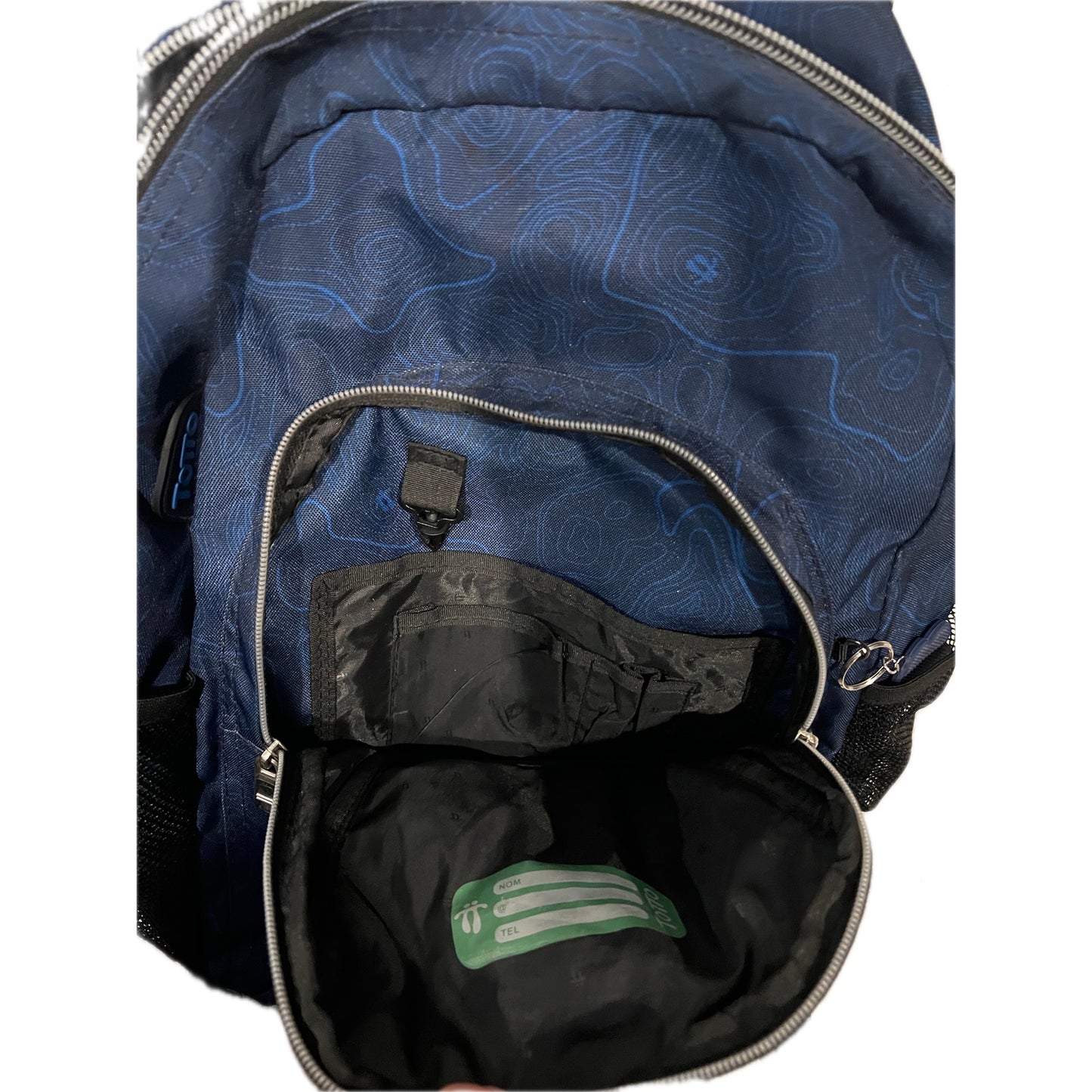 Totto Navy Blue Medium Laptop School Backpack 21L