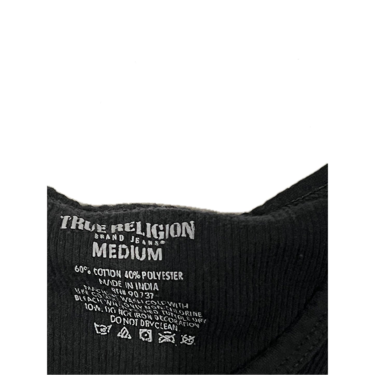 True Religion Débardeur T-shirt Noir Homme Taille M