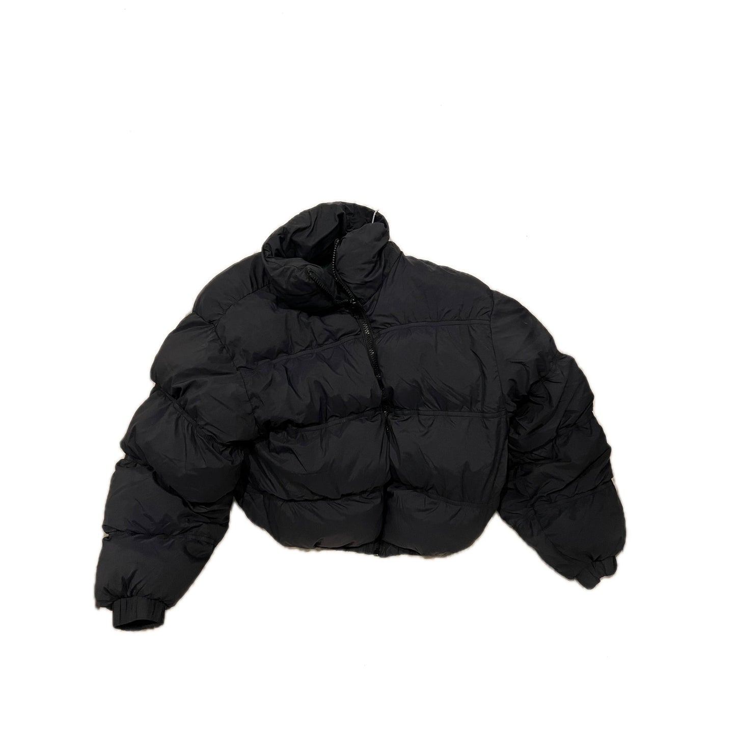 Wild Fable Cropped Puffer Black Jacket Womans XS