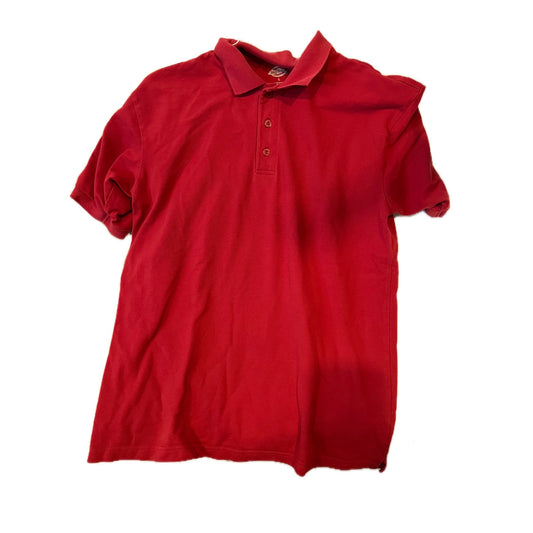 Dickies Red Polo Shirt Mens L