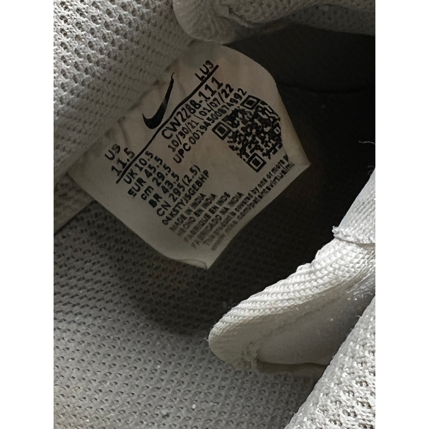 Nike White Air Force 1 Model CW2288-111 Mens 11.5